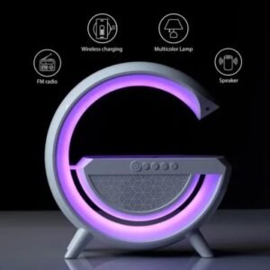 G Smart Light Sound Machine Multifunctional App Music G Speaker Lamp With Wireless Charger
